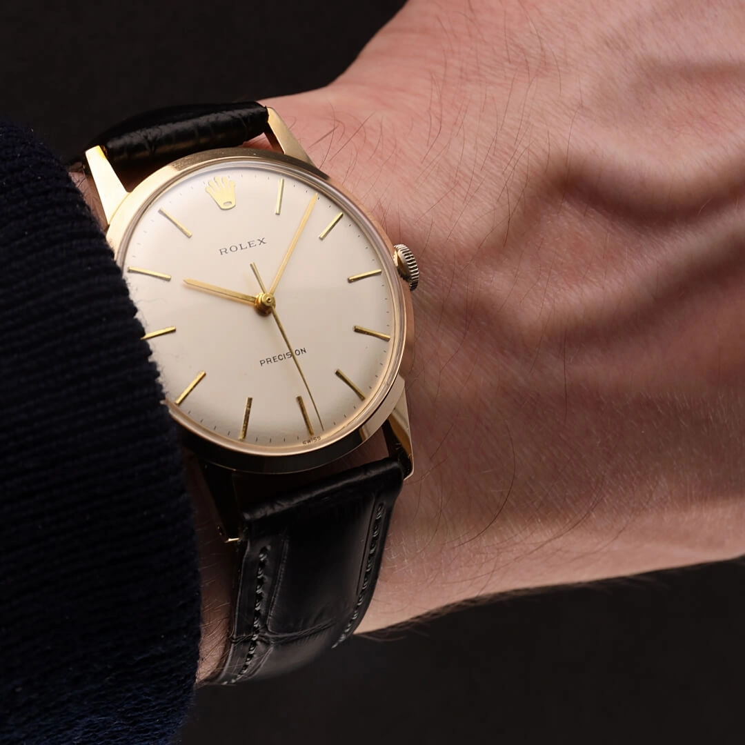 Rolex Precision, 9k Gold, 1965