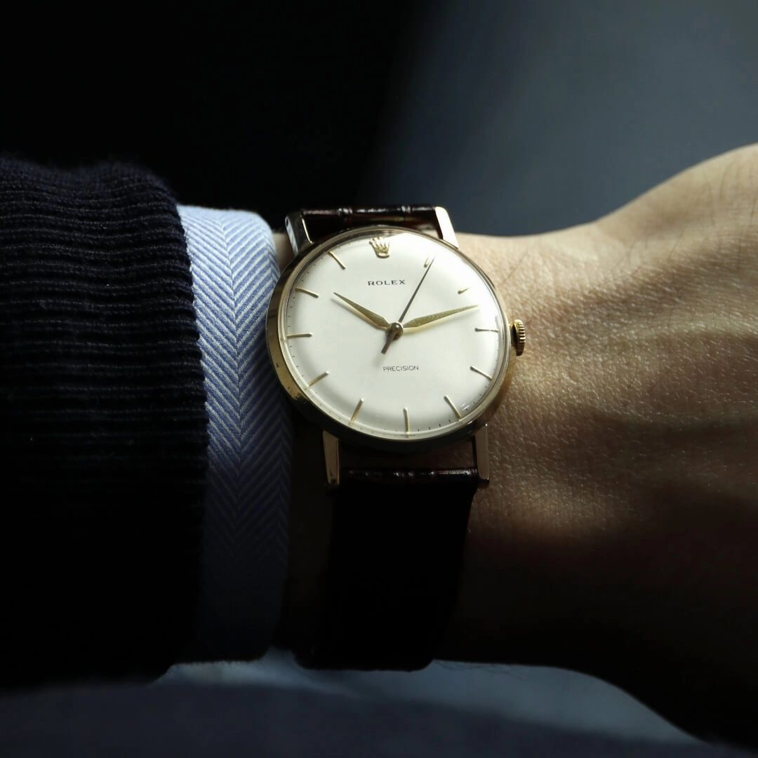 Rolex Precision, 9k Gold Dennison, 1964