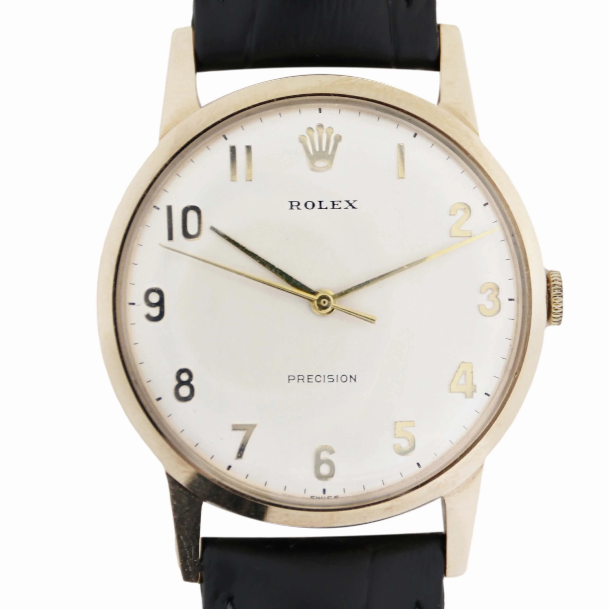 Rolex Precision 9k Gold Presentation Watch 1960's
