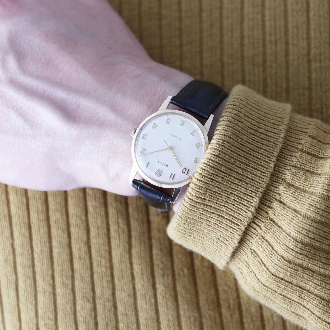 Rolex Precision 9k Gold Presentation Watch 1960's