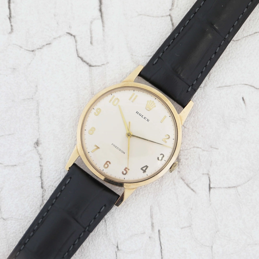 Rolex Precision 9k Gold Presentation Watch 1960's