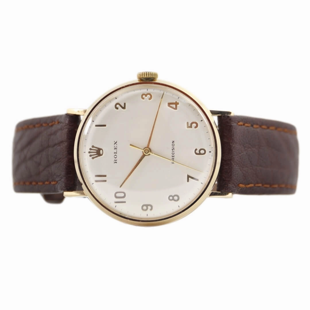 Rolex Precision 9k Gold Presentation Watch