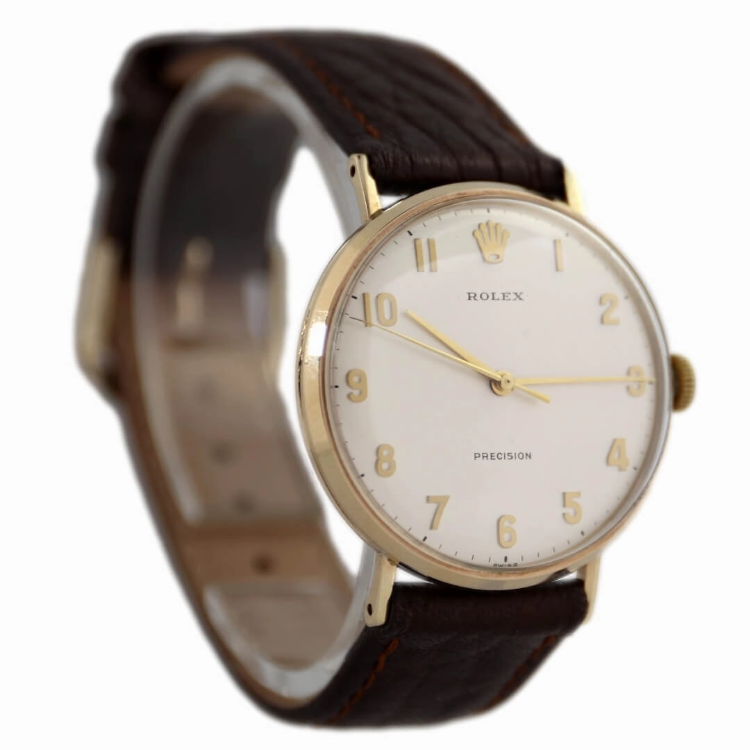 Rolex Precision 9k Gold Presentation Watch
