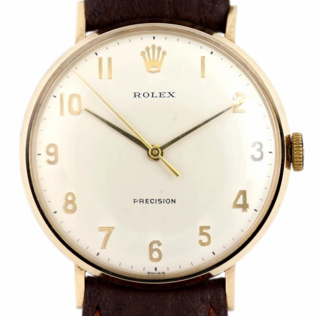 Rolex Precision 9k Gold Presentation Watch
