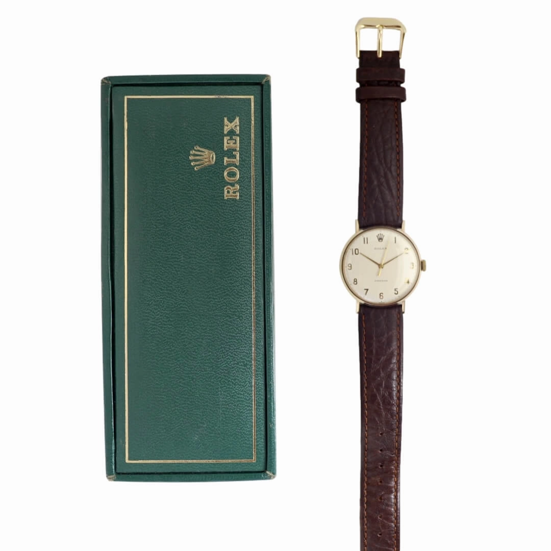 Rolex Precision 9k Gold Presentation Watch