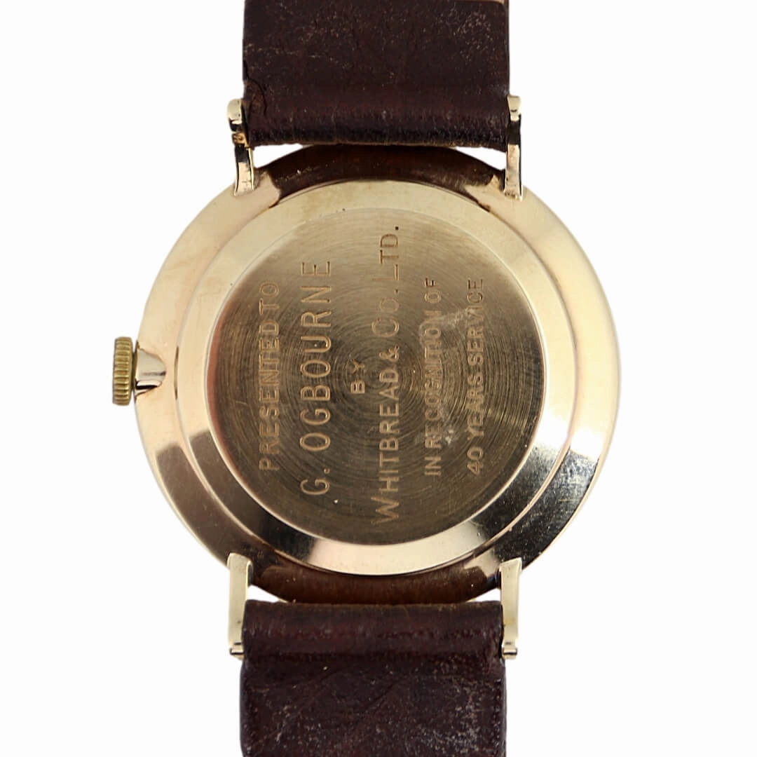 Rolex Precision 9k Gold Presentation Watch