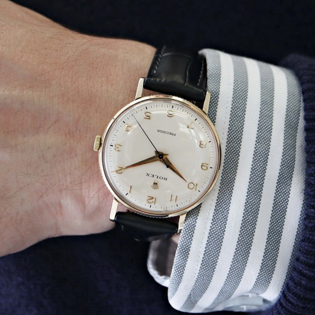 Rolex Precision 9k Gold "Coin Edge"