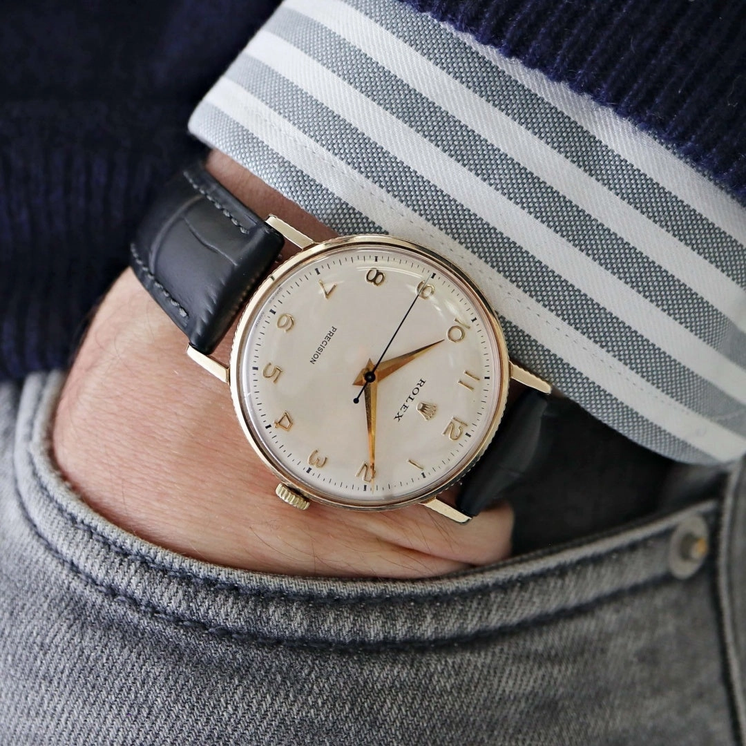 Rolex Precision 9k Gold "Coin Edge"
