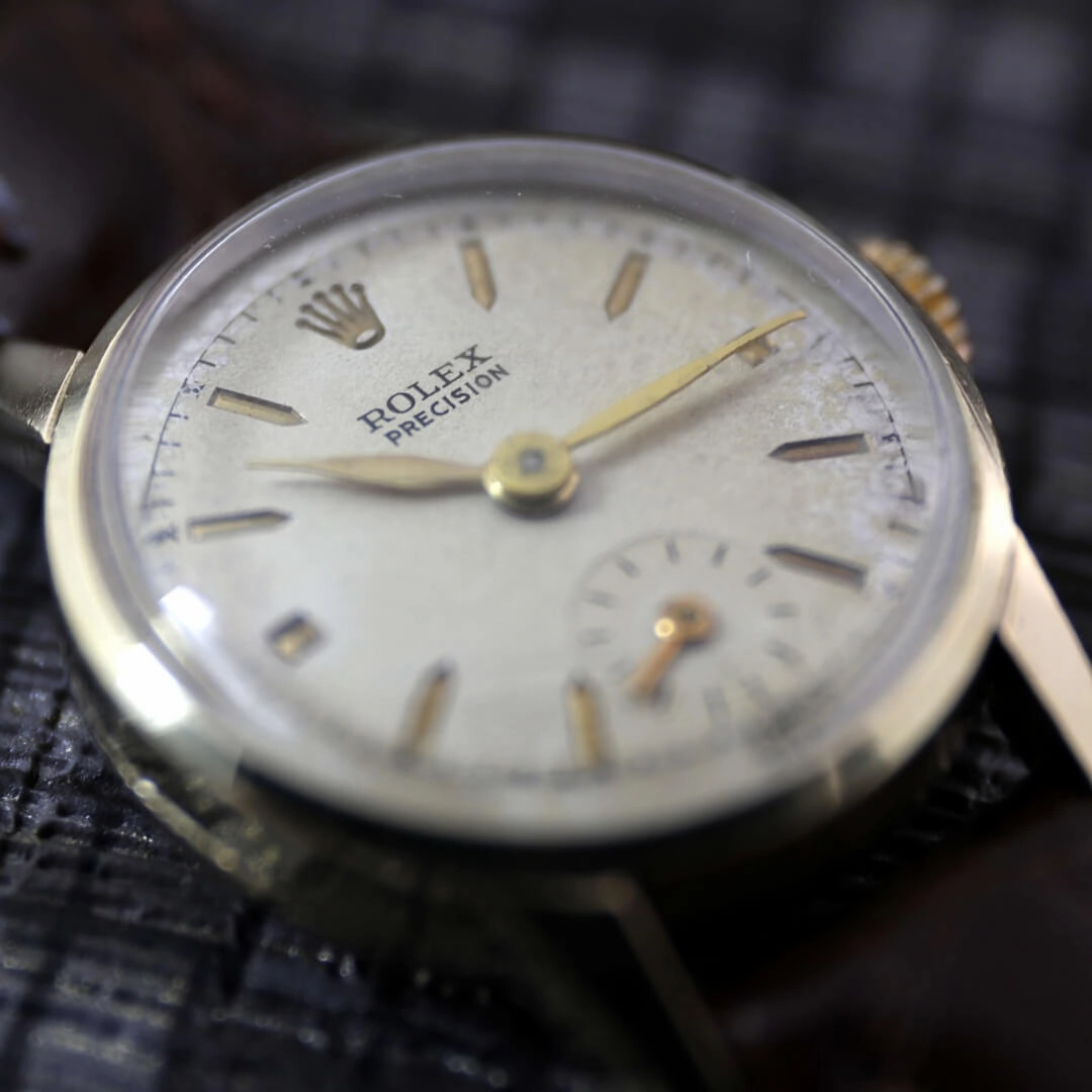 Rolex Precision Ref. 4779, 9k Gold, Ladies Vintage Watch