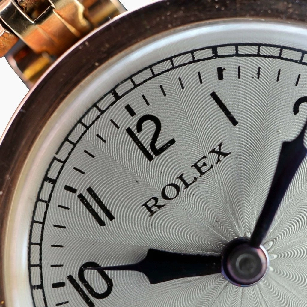 Rolex Rare Flat Bezel 9ct Gold 1920's Ladies Vintage Watch