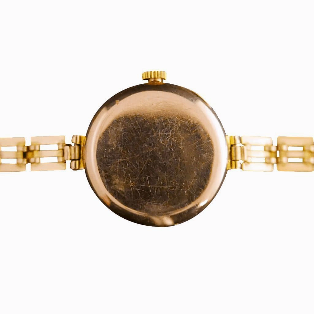 Rolex Rare Flat Bezel 9ct Gold 1920's Ladies Vintage Watch