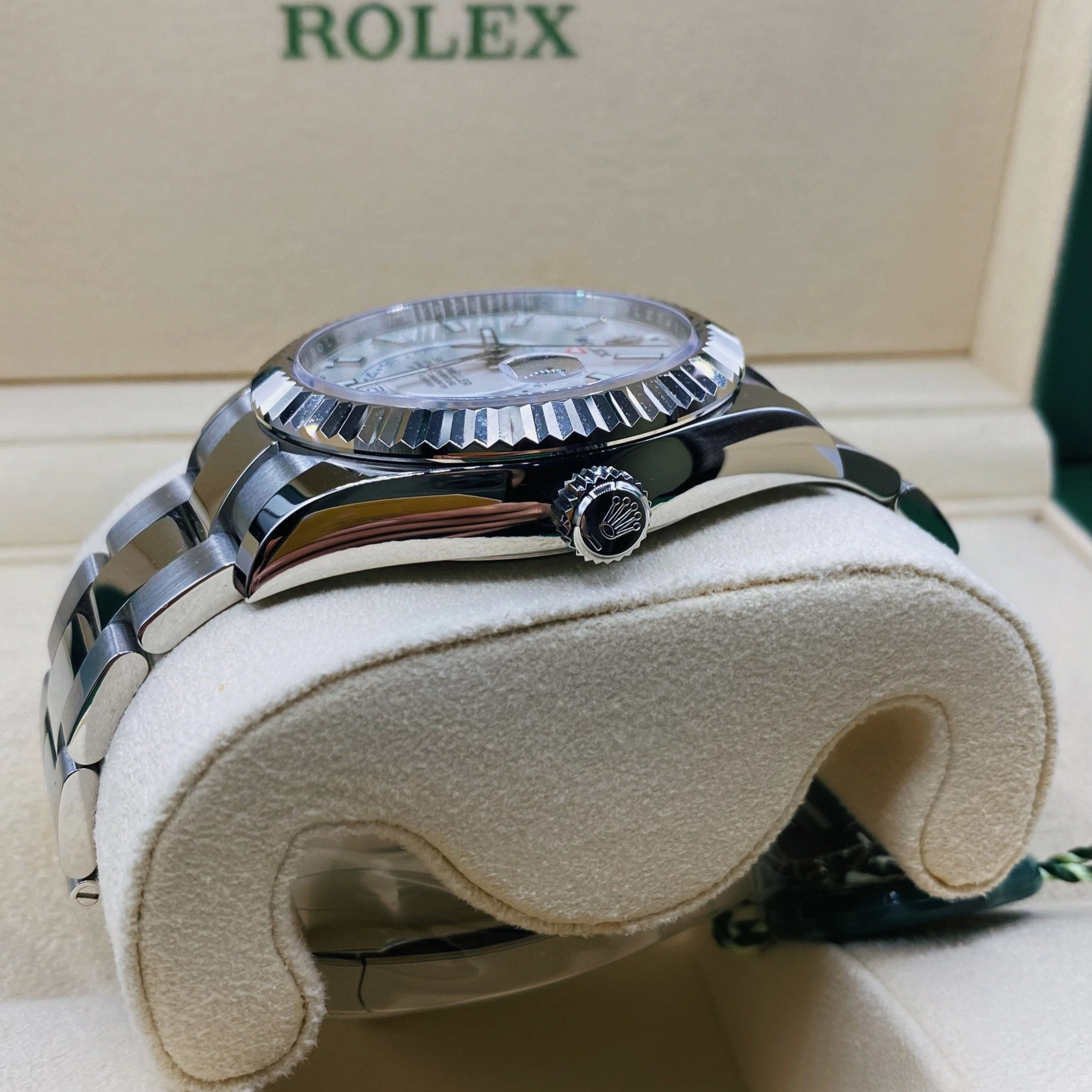 Rolex Sky-Dweller 42mm - Ref: 326934-0001 - Intense White Stick Dial, Stainless Steel Oyster Bracelet Watch