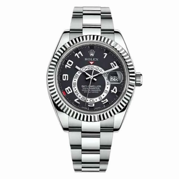 Rolex Sky-Dweller 42mm - Ref: 326939 - Black Dial, 18K White Gold Oyster Bracelet Watch