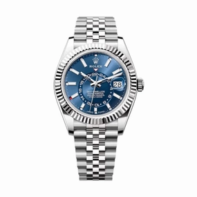 Rolex Sky-Dweller 42mm - Ref: 336934 - Bright Blue Stick Dial, Stainless Steel Jubilee Bracelet Watch