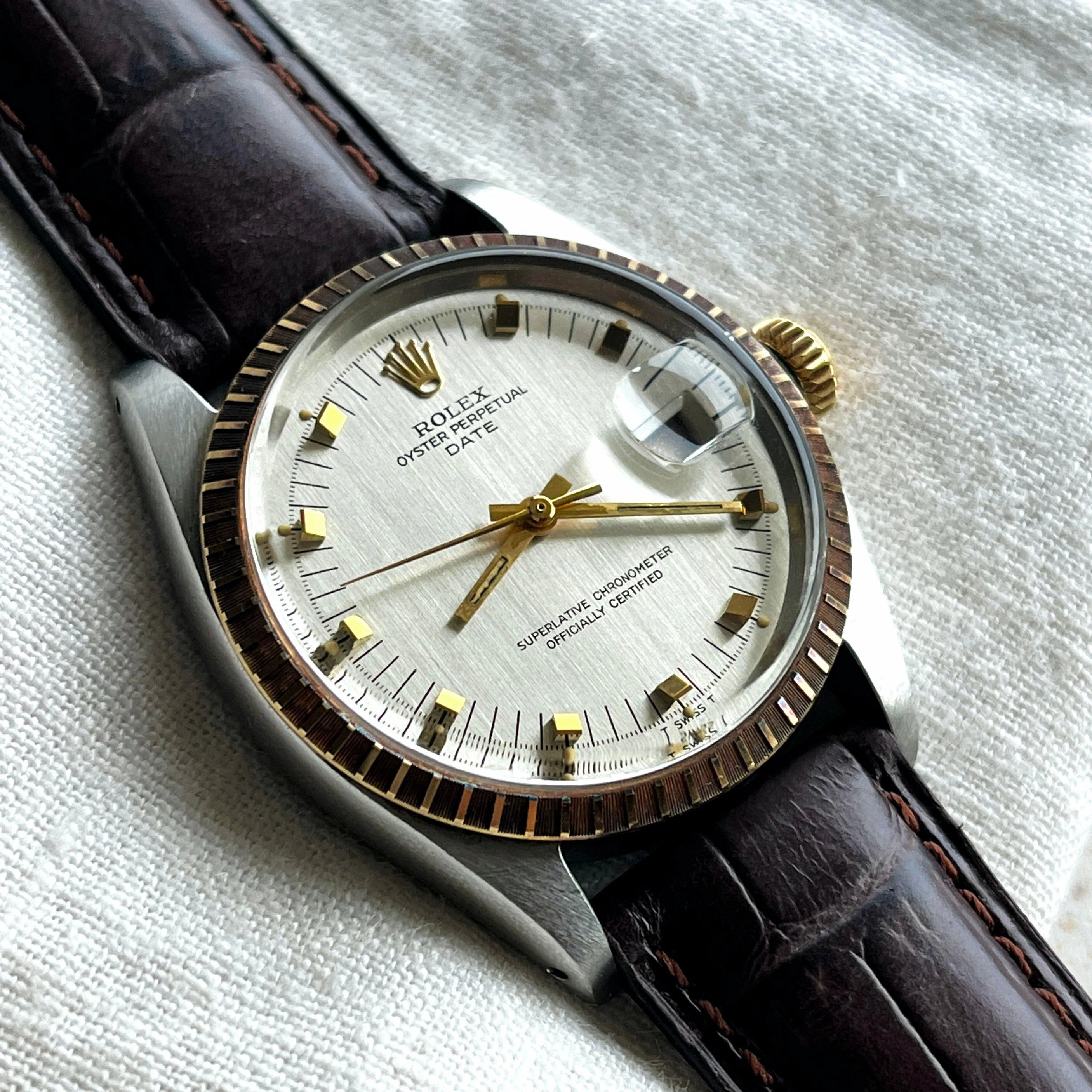 Rolex Vintage Oyster Perpetual Date, Steel and Gold