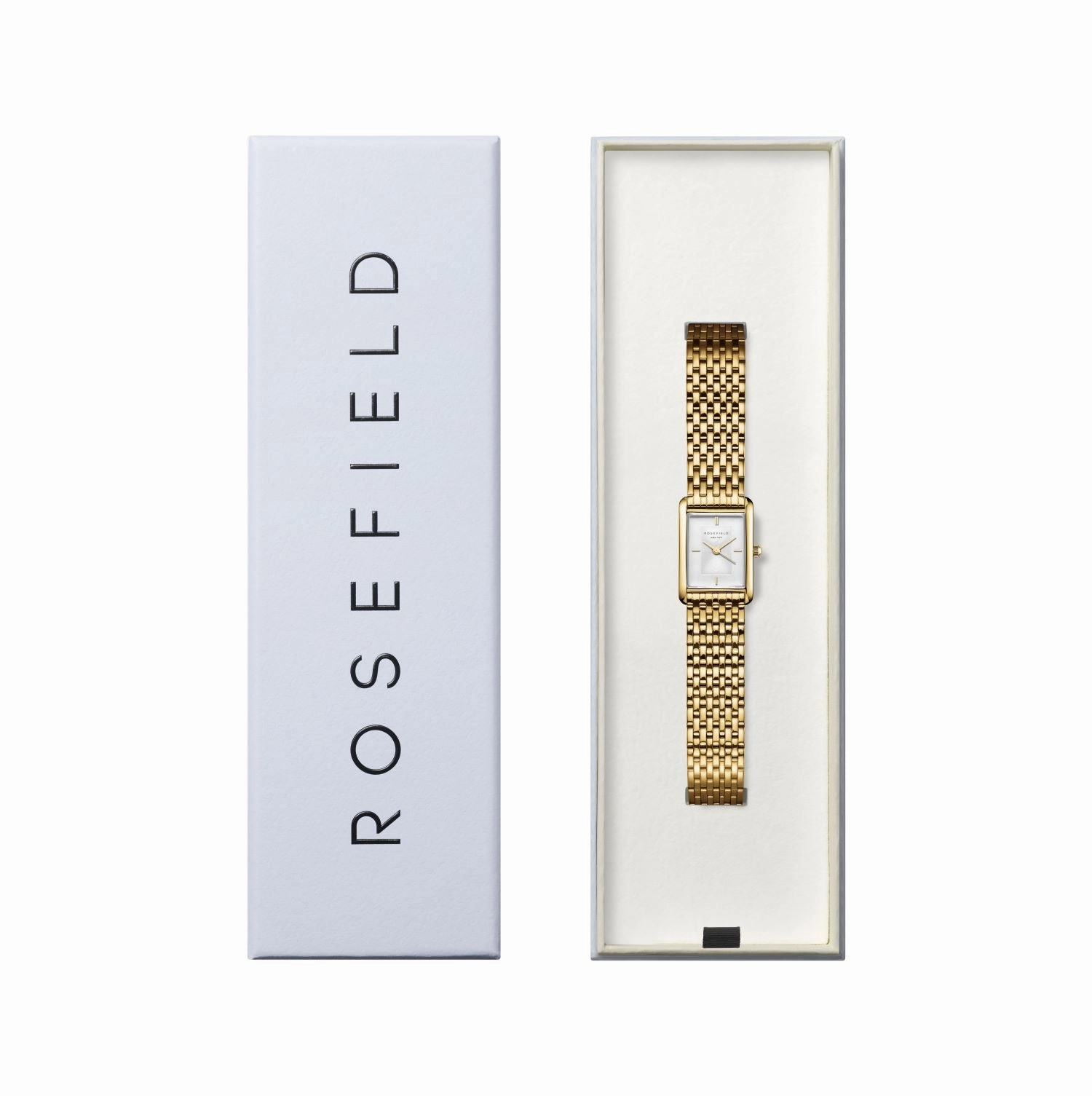 Rosefield Heirloom White Dial Steel Gold Watch HWGSG-H01