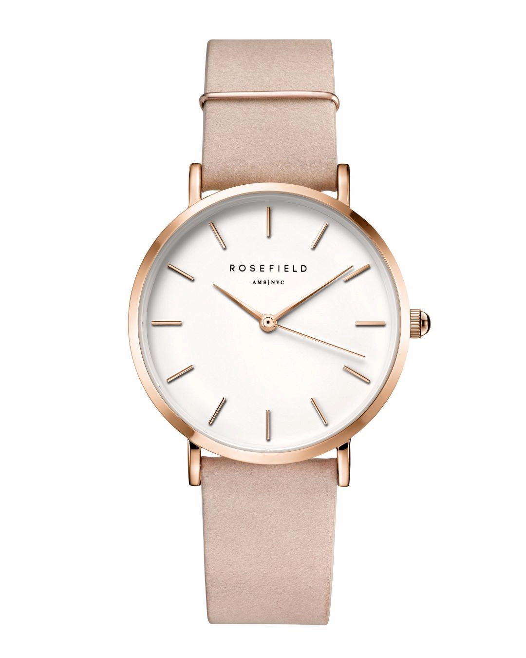 Rosefield The West Village Soft Pink Rosegold Watch WSPR-W73