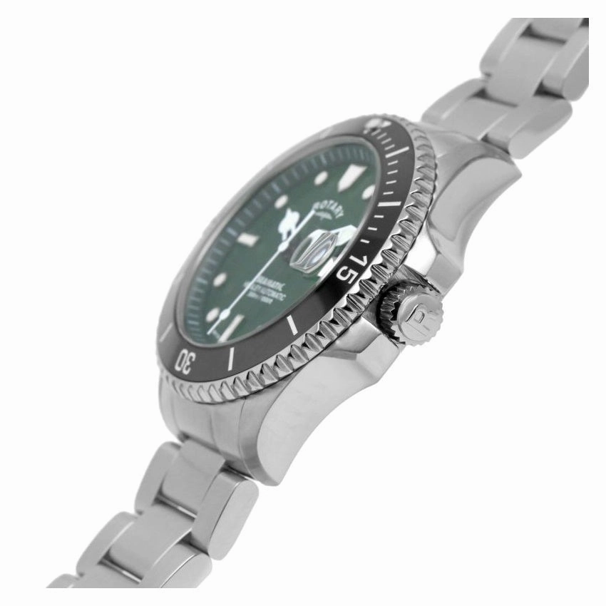 Rotary Henley Seamatic Green Dial Automatic Mens Watch GB05430-78