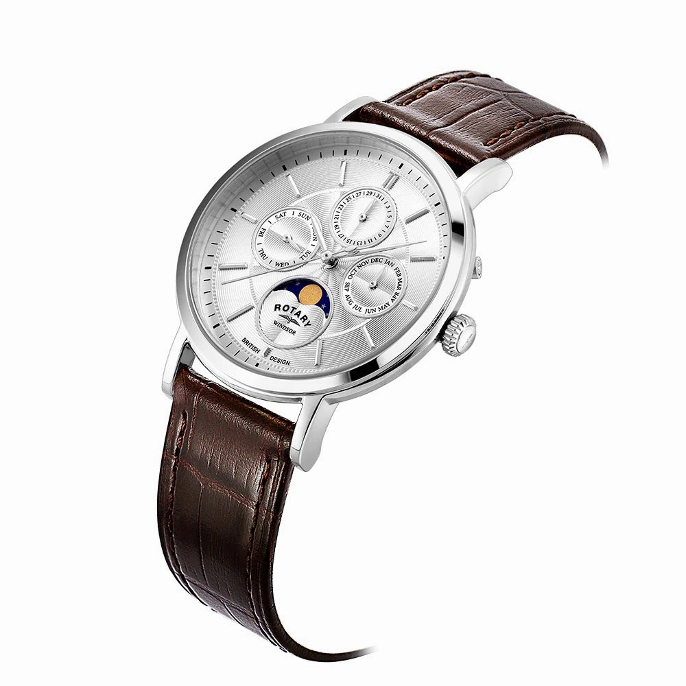 Rotary Moonphase Dress Mens Watch GS05425/06