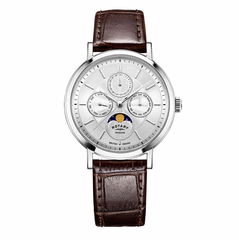 Rotary Moonphase Dress Mens Watch GS05425/06