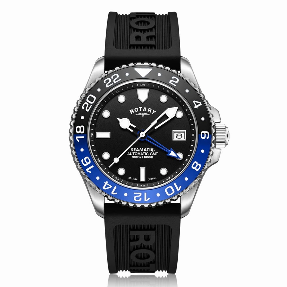 Rotary Seamatic Automatic GMT Mens Watch GS04378/96