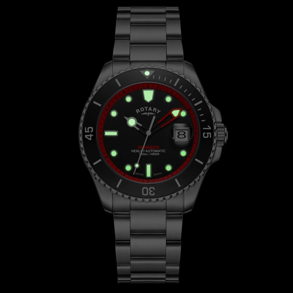 Rotary Seamatic Henley Automatic Mens Divers Watch GB05430/81