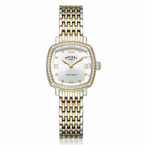 Rotary Traditional Crystal Set Two Tone Ladies Watch LB05811/70
