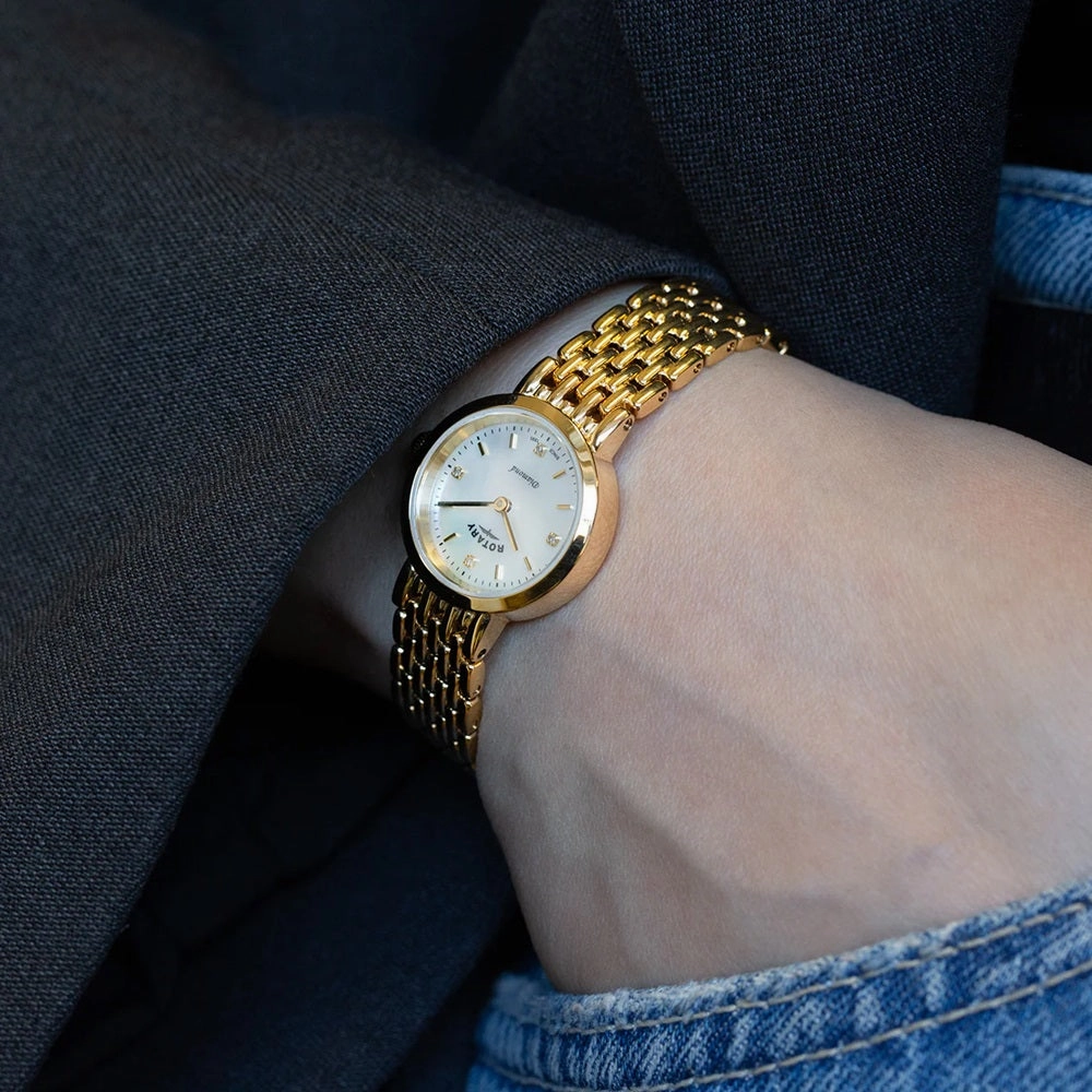 Rotary Traditional Diamond Set Ladies Watch LB00900/41/D