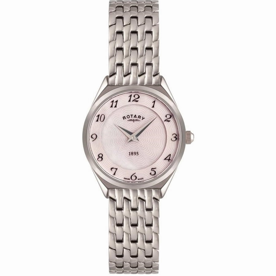 Rotary Ultra Slim Mother of Pearl Dial Ladies Watch LB08000/18