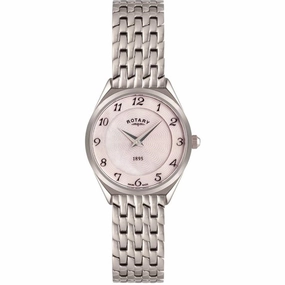Rotary Ultra Slim Mother of Pearl Dial Ladies Watch LB08000/18