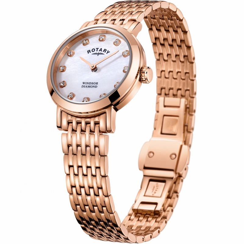 Rotary Windsor Diamond Set Ladies Watch LB05304/41/D