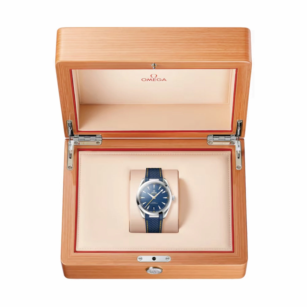 Seamaster Aqua Terra 150M Co-Axial Master Chronometer 41mm - Blue on Rubber Strap