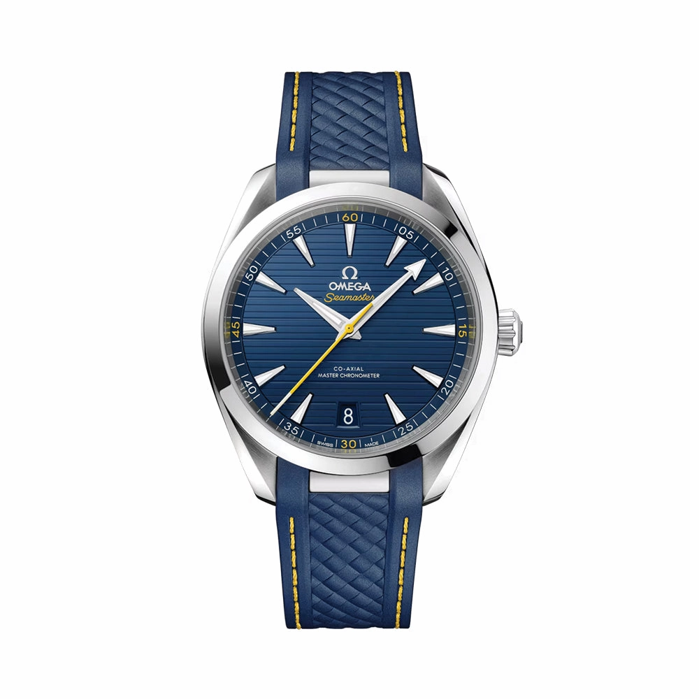 Seamaster Aqua Terra 150M Co-Axial Master Chronometer 41mm - Blue on Rubber Strap