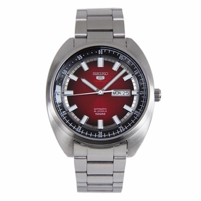 Seiko Bracelet Watch - 5 Sports Turtle Automatic Black & Red Gradation Dial | SRPB17K1