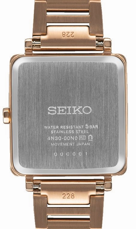Seiko Conceptual Series Rose Gold Silver Dial Ladies Watch SWR112P