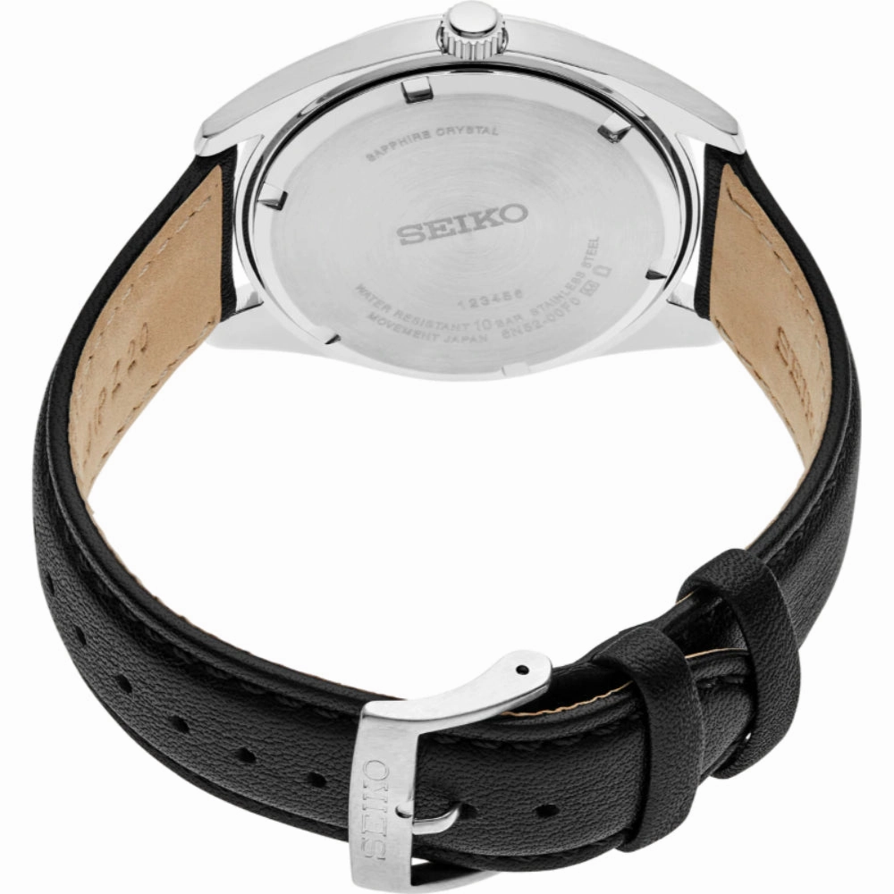 Seiko Essentials Black Dial 40mm Stainless Steel Quartz