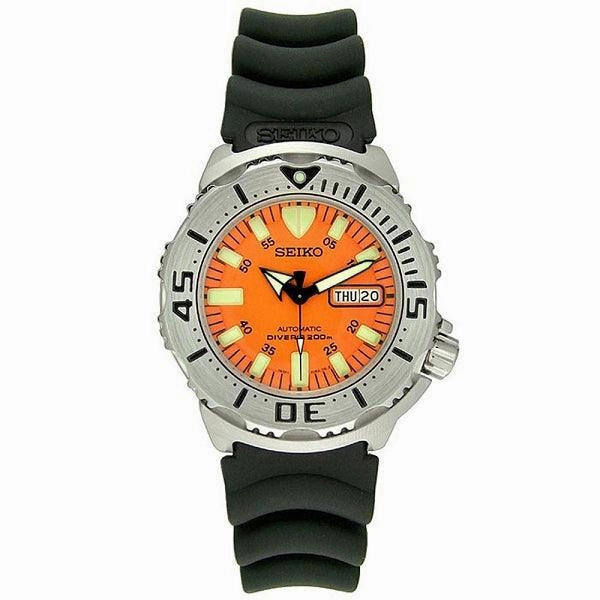 Seiko Men's Automatic diver's rubber watch Stainless Steel SKX781K3