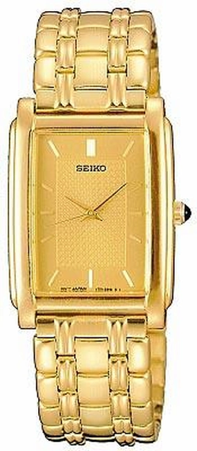 Seiko Men's Gold Plated Quartz Watch SFWL88