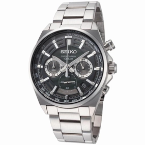 Seiko Men's Watch - Chronograph Green Dial Stainless Steel Bracelet | SSB405P1