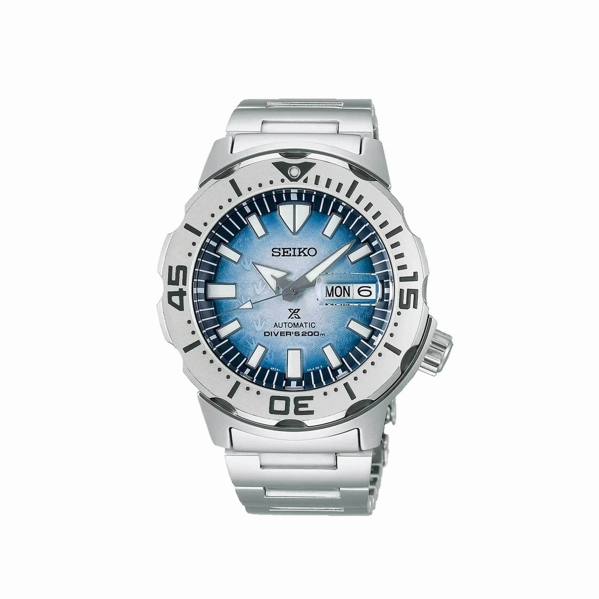 Seiko Men's Watch - Prospex Automatic Blue Dial Stainless Steel Bracelet | SRPG57K1