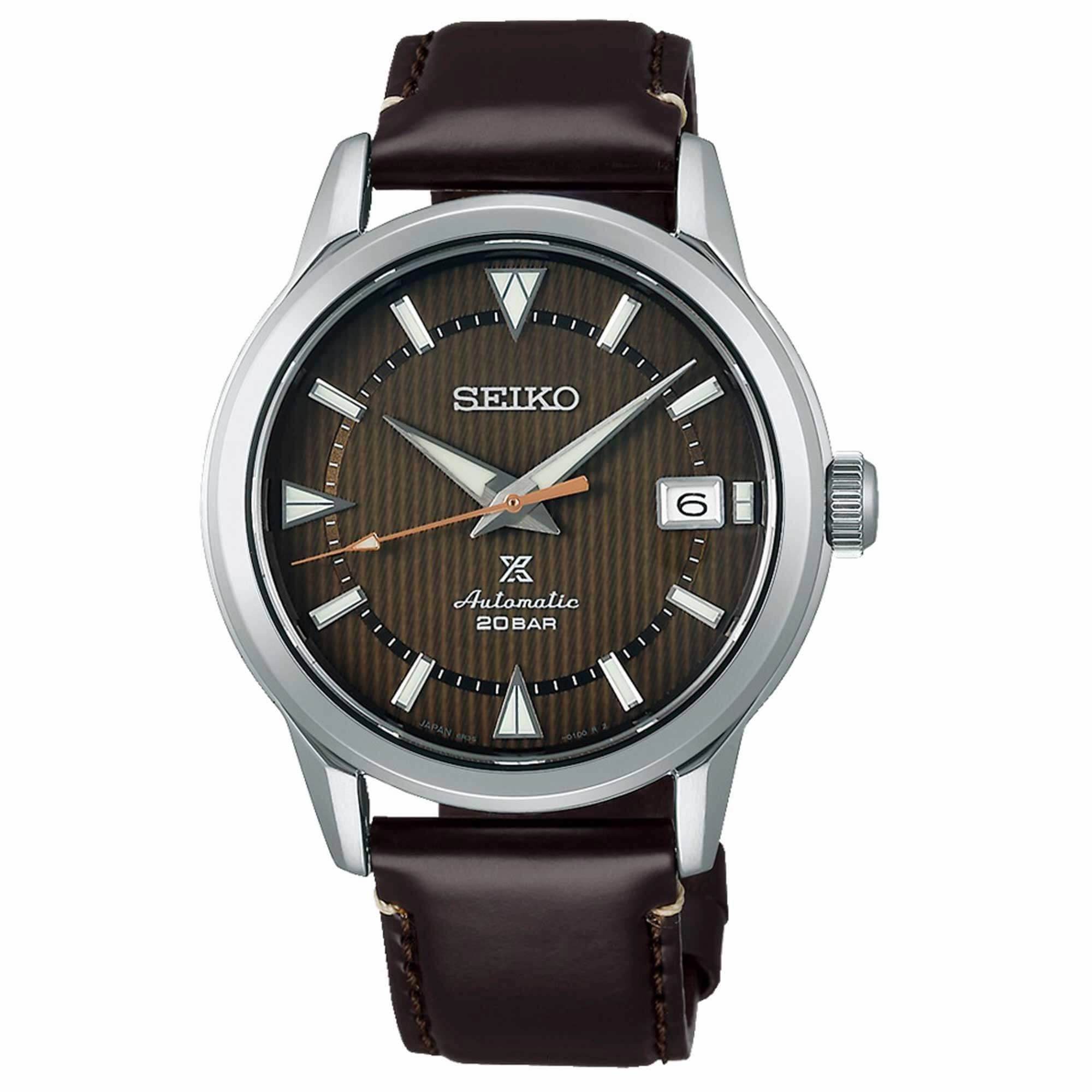Seiko Men's Watch - Prospex Automatic Forest Brown Dial Horse Skin Strap | SPB251J1