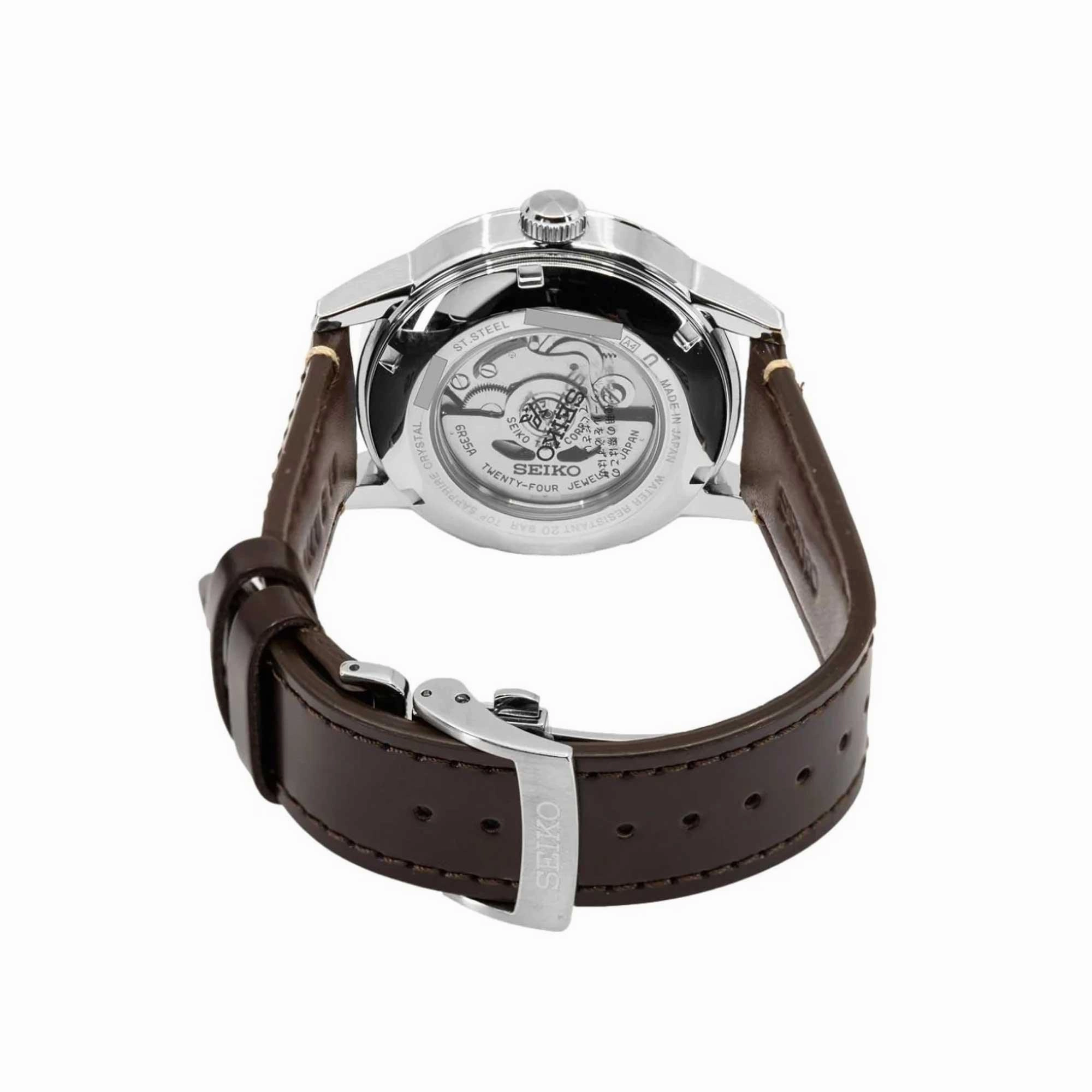 Seiko Men's Watch - Prospex Automatic Forest Brown Dial Horse Skin Strap | SPB251J1