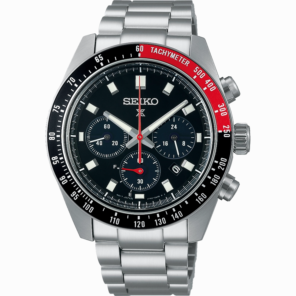 Seiko Prospex Solar Speedtimer Chronograph Black Watch SSC915P