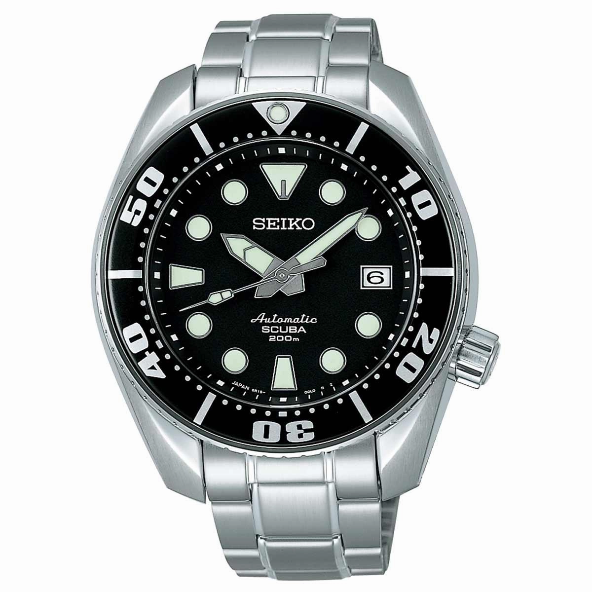 Seiko SBDC001 Men's X Prospex Scuba Black Dial Steel Bracelet Automatic Dive Watch