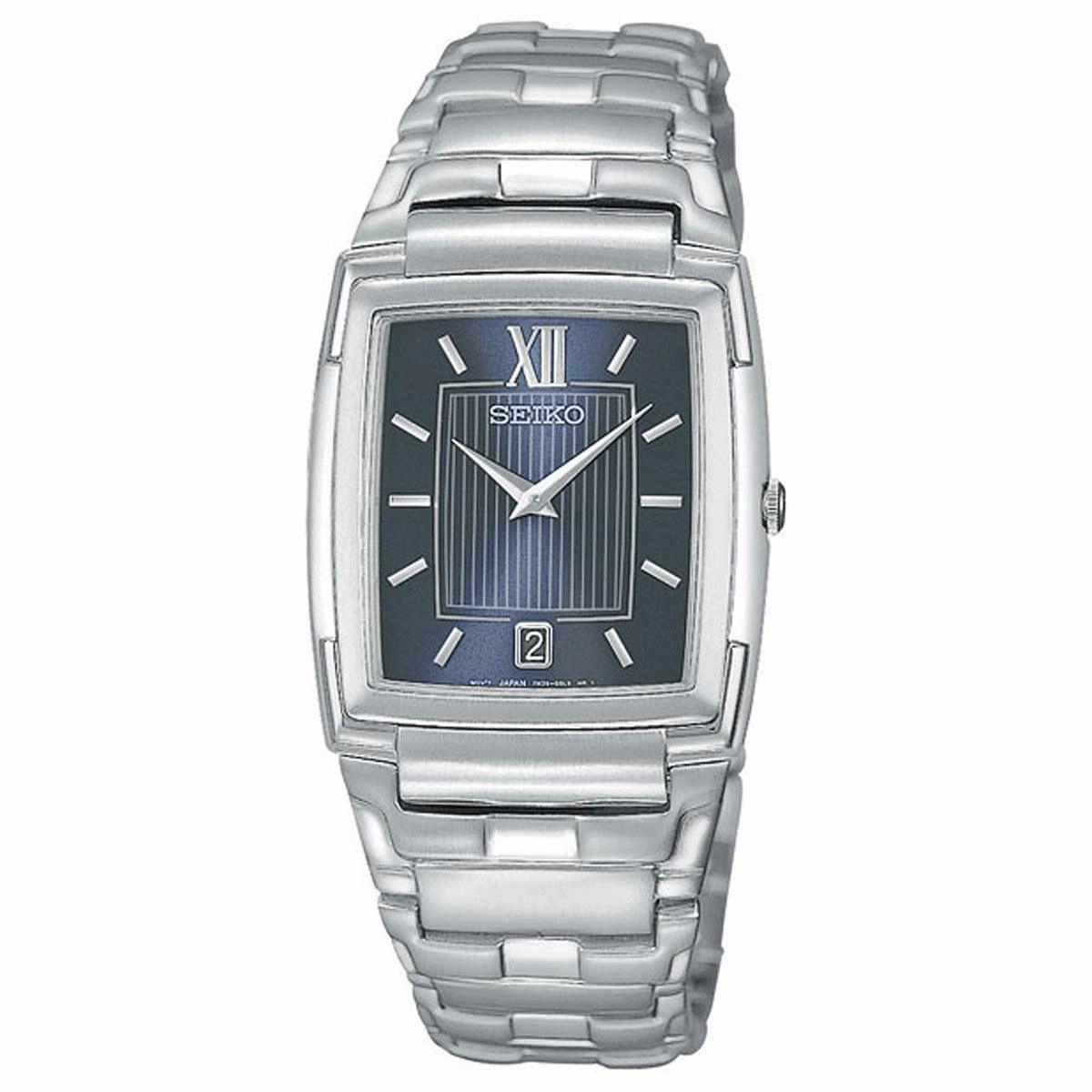 Seiko SKP249 Men's Le Grand Sport Blue Dial Stainless Steel Bracelet Watch