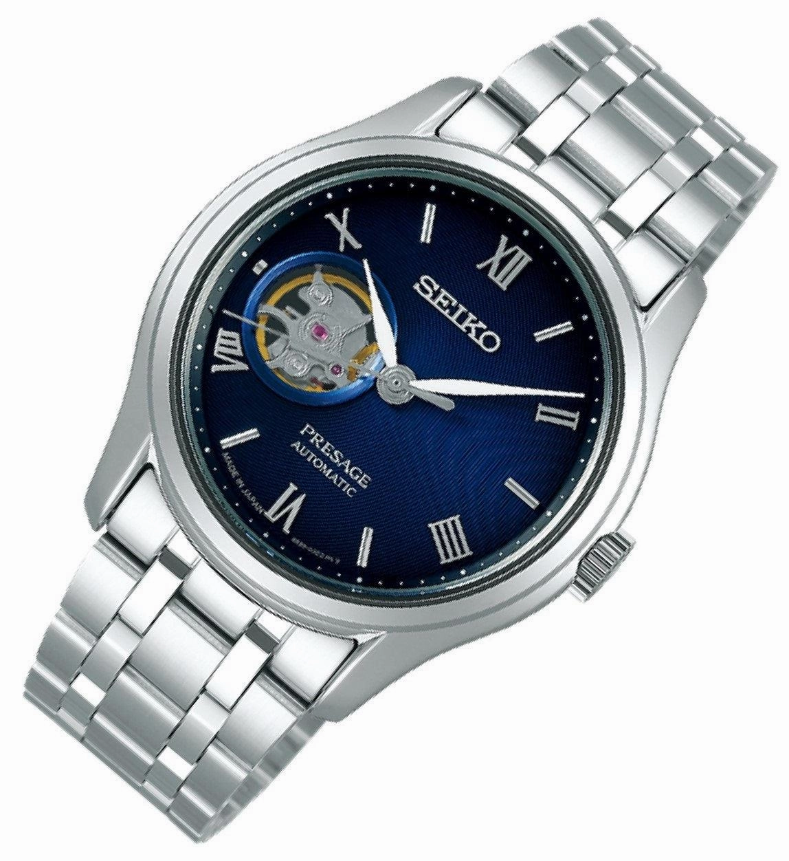 Seiko SSA411J1 Presage Open Heart Automatic Watch Men