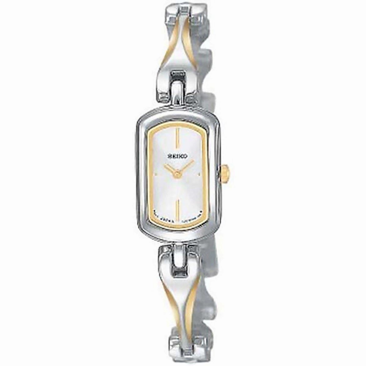 Seiko SUJE89 Women's Silver Dial Two Tone Yellow Gold Steel Bracelet Watch