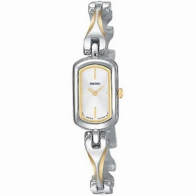 Seiko SUJE89 Women's Silver Dial Two Tone Yellow Gold Steel Bracelet Watch