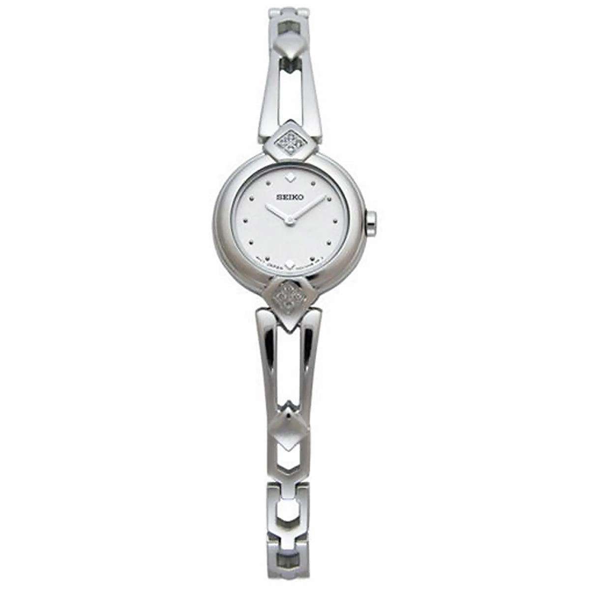 Seiko SUJF31 Women's Silver Dial Steel Bracelet Diamond Watch