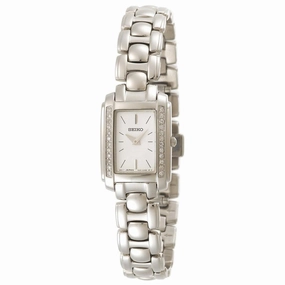 Seiko SUJF39 Women's Silver Dial Stainless Steel Bracelet Diamond Watch